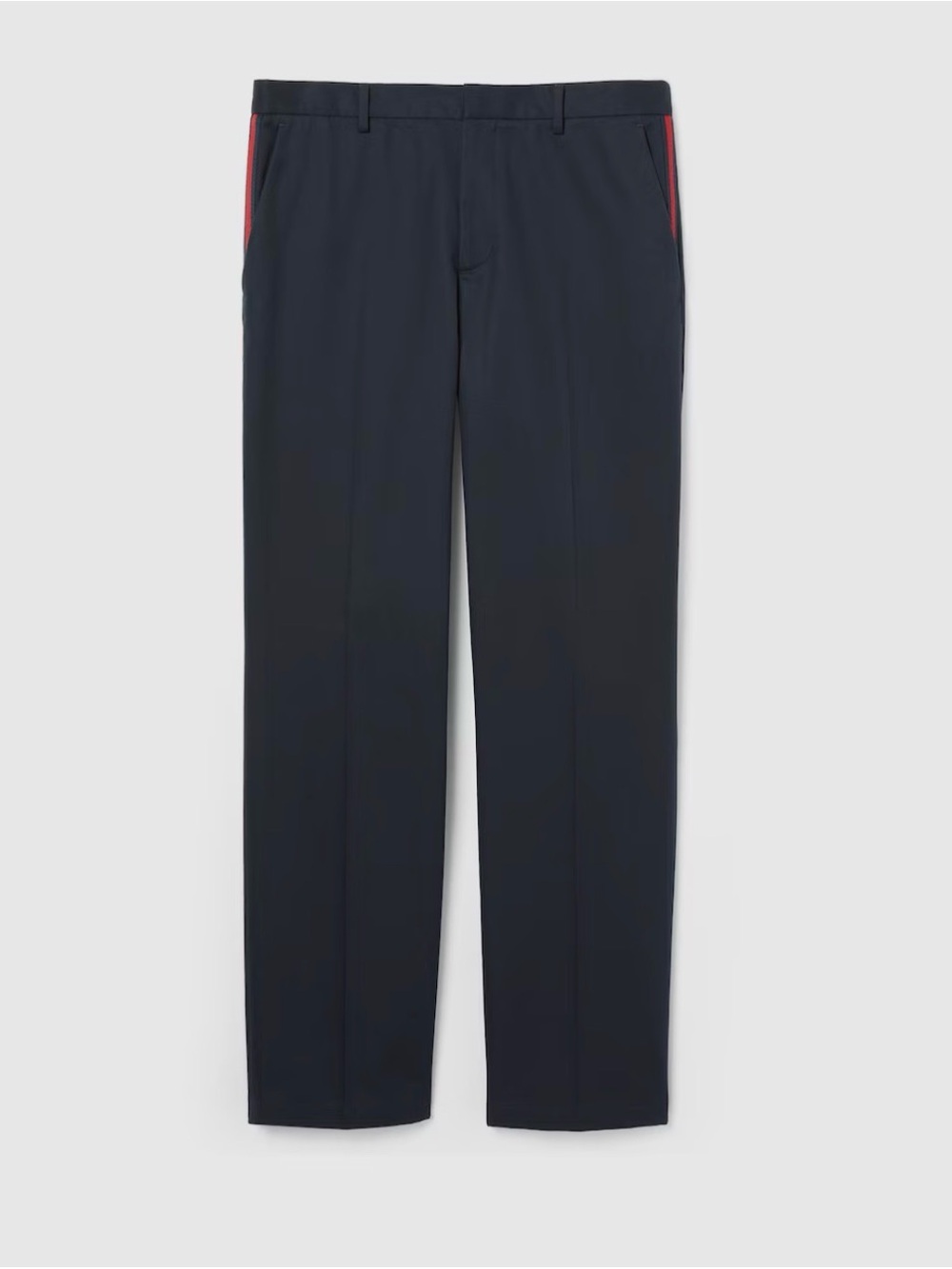 Gucci Navy Dress Pants with Red Side Trim